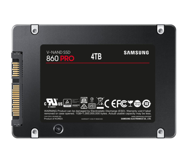 SAMSUNG 860PRO 4TB 2,5'' MZ-76P4T0B/EU - 508585 - zdjęcie 3